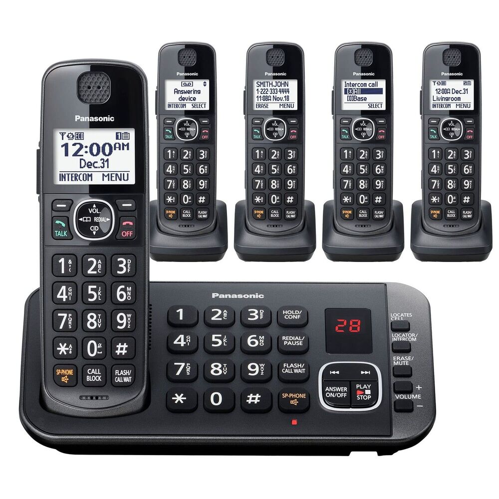 Panasonic KX-TGEA40 KX-TGE645M Handset Lot of 4 +3 Chargers +Battery NO BASE